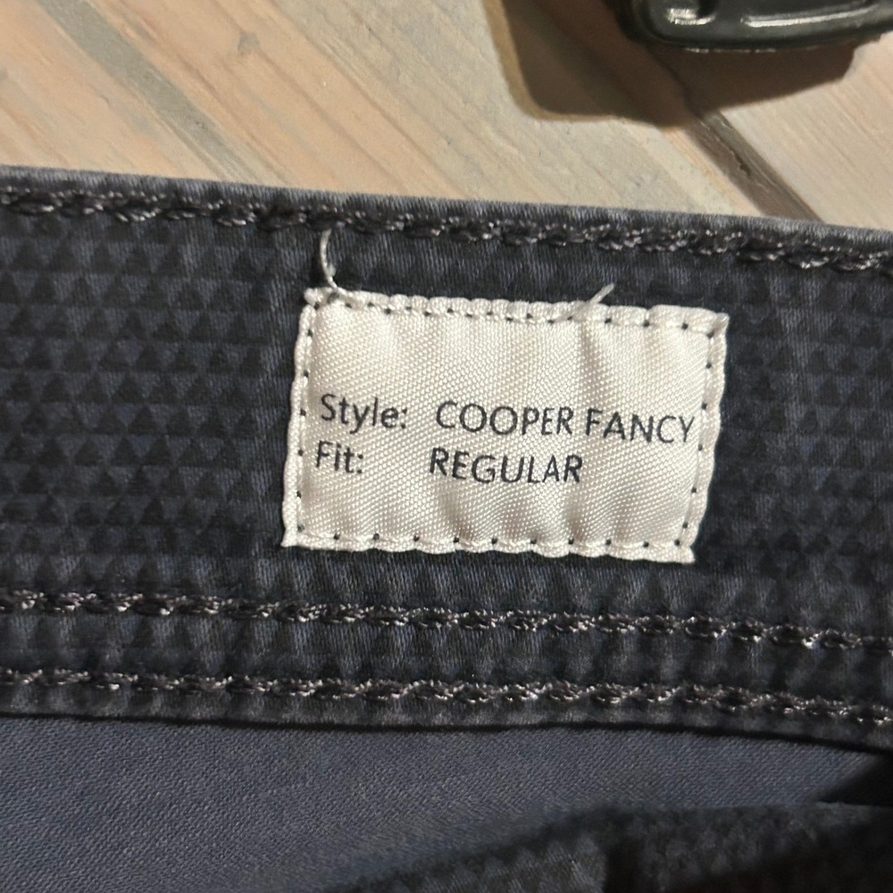 Brax Men's Cooper Fancy Regular‎ Fit Trousers Gray Blue Size 34x30 - Picture 5 of 9